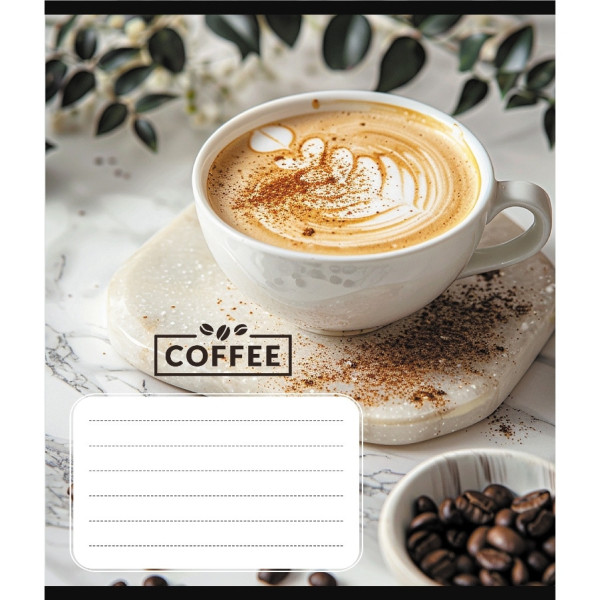 Зошит загальний "Кавові зерна" 048-590111K-4 в клітинку 48 аркушів