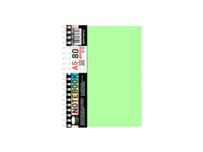 Блокнот А5 АП-1505(Light Green) 80 аркушів пружина збоку Блокнот А5 АП-1505(Light Green) 80 аркушів пружина збоку