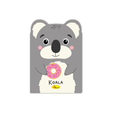 Дитячий блокнот з вушками "Koala" Апельсин АП-1803-06 24 сторінки Дитячий блокнот з вушками "Koala" Апельсин АП-1803-06 24 сторінки