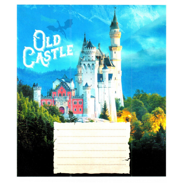 Зошит загальний "Старі замки" 048-600179L-4 у лінію 48 аркушів (959060)