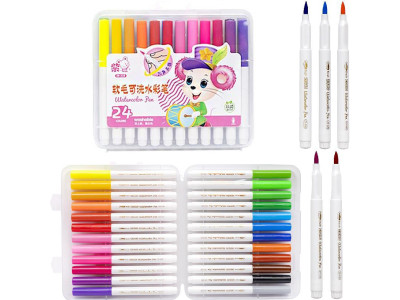 Дитячі фломастери "Water color pen" 228-24(Pink) 24 кольори