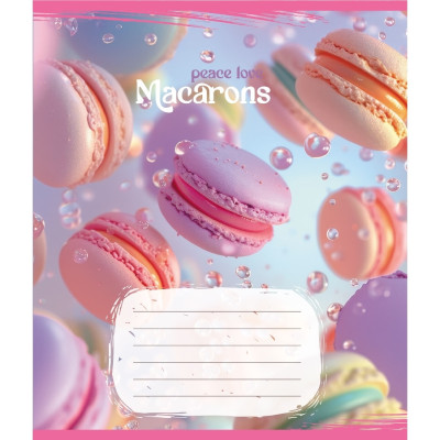 Зошит загальний "Макаруни" 048-590197K-3 в клітинку 48 аркушів