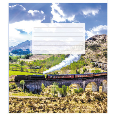 Зошит учнівський "Поїзд" 018-540246L-4 в лінію 18 аркушів