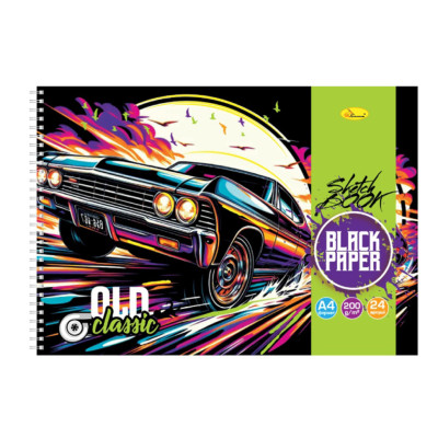 Скетчбук "BLACK Flowers rainbow" СБЧ-А4-24-4 А4 24 аркуші Скетчбук "BLACK Flowers rainbow" СБЧ-А4-24-4 А4 24 аркуші
