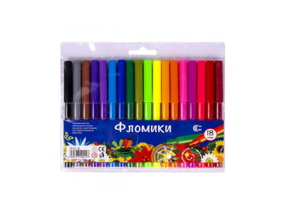 Дитячі Фломастери "Фломіки" COLOR-IT CR550-18 18 кольорів