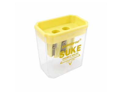 Подвійна точилка для олівців із контейнером DMS-096(Yellow)