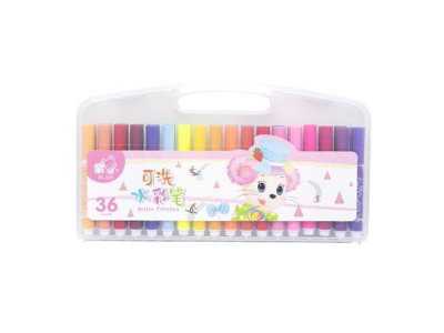 Набір фломастерів "Water color pen" 229-36(Pink) 36 кольорів
