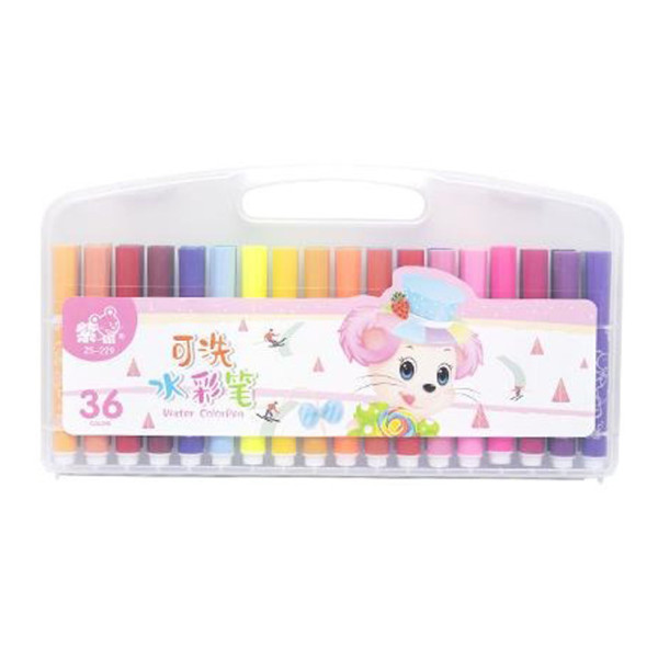Набір фломастерів "Water color pen" 229-36(Pink) 36 кольорів