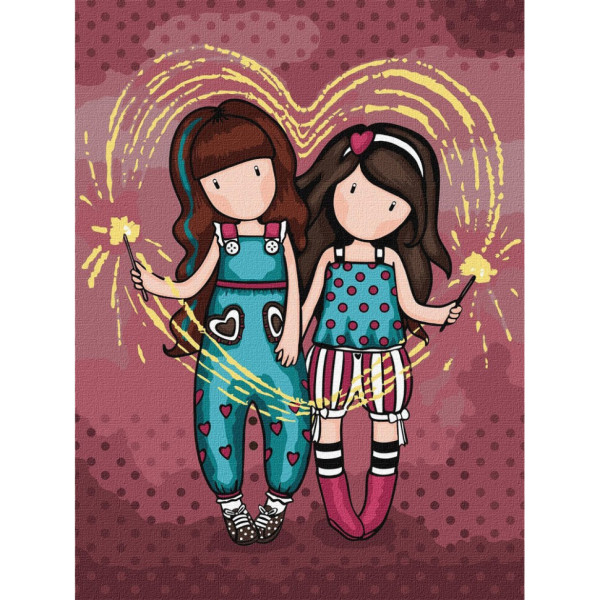 Картина за номерами "Fireworks Santoro Gorjuss Collection" KHO8681 30х40 см