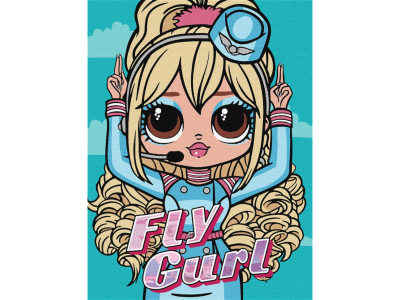 Картина за номерами "L.O.L. Surprise! O.M.G. Fly Gurl" KHO6275 30х40 см