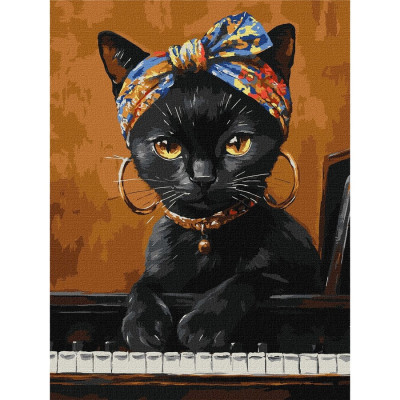 Картина за номерами "Незвична киця" ©art_selena_ua KHO6766 30х40 см