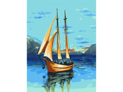 Картина за номерами "Романтика моря" ©art_shprota Ідейка KHO2768 30х40 см