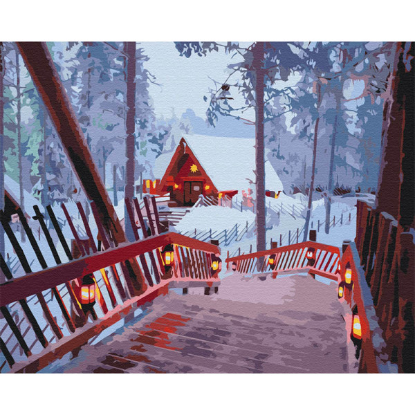 Картина за номерами "Зимовий затишок" BS52773 40х50 см