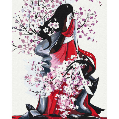 Картина за номерами "Сила сакури" © Yana Biluhina Brushme BS53800 40x50 см