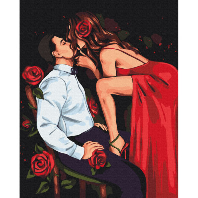 Картина за номерами "Пристрасть троянд" © Alla Berezovska Brushme BS53902 40x50 см