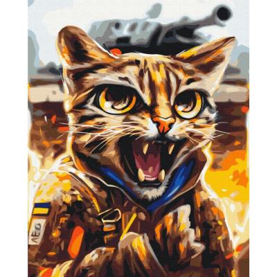 Картина за номерами "Котик Ягуар" ©Маріанна Пащук Brushme BS53464 40х50 см