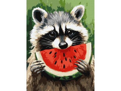 Картина за номерами "Соковитий кавун" ©art_selena_ua KHO6745 30х40 см