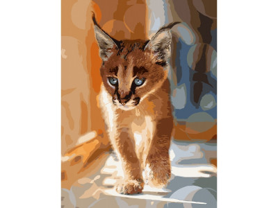 Картина за номерами "Маленький каракал" 40 * 50см KHO4165