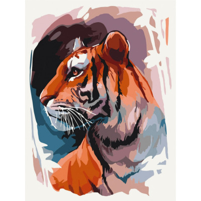 Картина за номерами "Тигр" Bambi 11669-NN 30х40 см