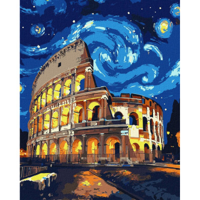 Картина за номерами "Ніч у Римі" ©art_selena_ua KHO3668 40х50 см