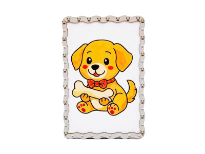 Дитячий набір для розпису по дереву "Песик" Puz-22979 формат А5