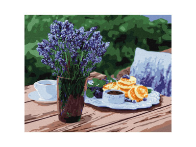 Картина за номерами "Сніданок за містом" KHO5599 40х50 см Картина за номерами "Сніданок за містом" KHO5599 40х50 см