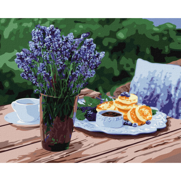 Картина за номерами "Сніданок за містом" KHO5599 40х50 см Картина за номерами "Сніданок за містом" KHO5599 40х50 см