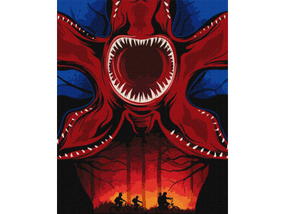 Картина за номерами "Полювання на монстра" KHO5227 40х50 см