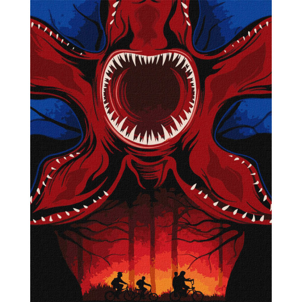 Картина за номерами "Полювання на монстра" KHO5227 40х50 см