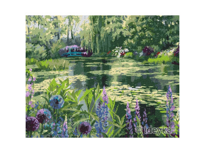 Картина за номерами. Ідейка Сад Моне в Живерні 40х50 см KHO2838