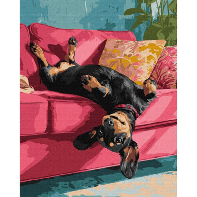 Картина за номерами "Диванна радість" ©art_selena_ua KHO6853 40х50 см