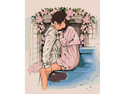 Картина за номерами "Квіткові обійми" ©Alla Berezovska Brushme BS53450 40х50 см