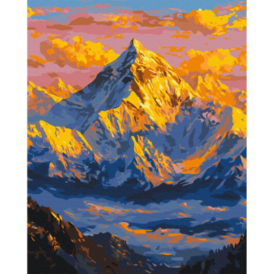 Картина за номерами "Сонце над горами" BS54490 40х50 см