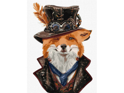 Картина за номерами "Стімпанк-лис" Ідейка KHO4364 30х40 см