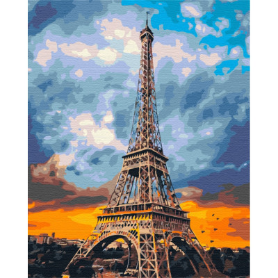 Картина за номерами "Залізна пані Парижу" BS51680 Brushme 40х50 см