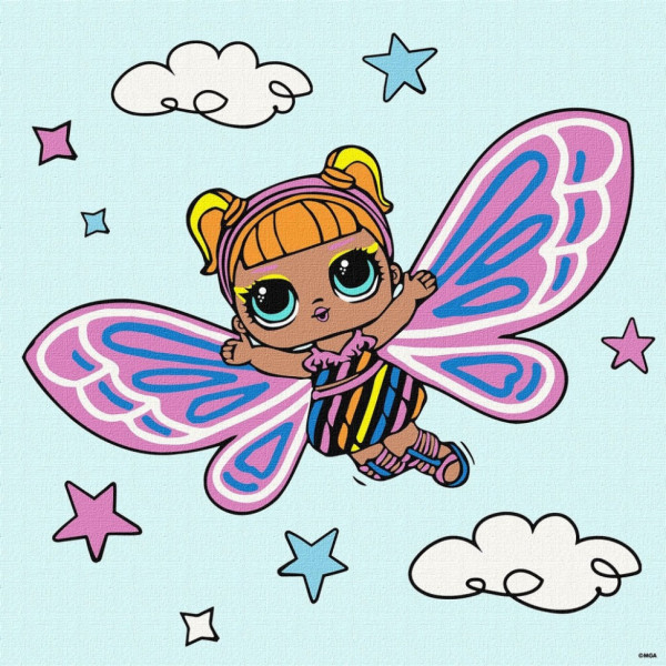 Картина за номерами "L.O.L. Surprise! O.M.G. Fairies Flutterstar" KHO1090 40х40 см
