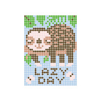 Картина за номерами стікерами в тубусі "Лінивий" 1200 стікерів. 1821 33х48 см