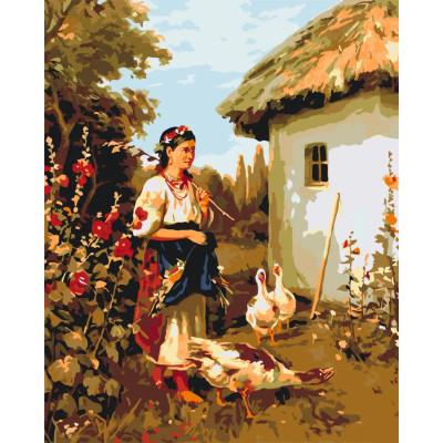 Картина за номерами "Українське село" LW3161 40х50 см Картина за номерами "Українське село" LW3161 40х50 см