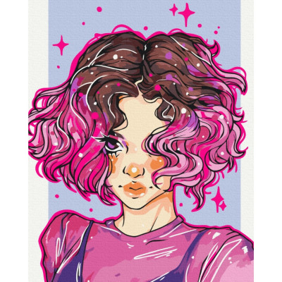 Картина за номерами "Яскраві локони" @nila_art_art BS53521 Brushme 40х50 см