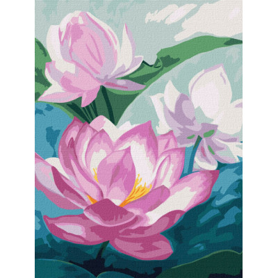 Картина за номерами "Світло на ставку" ©annasteshka Ідейка KHO3214 30х40 см