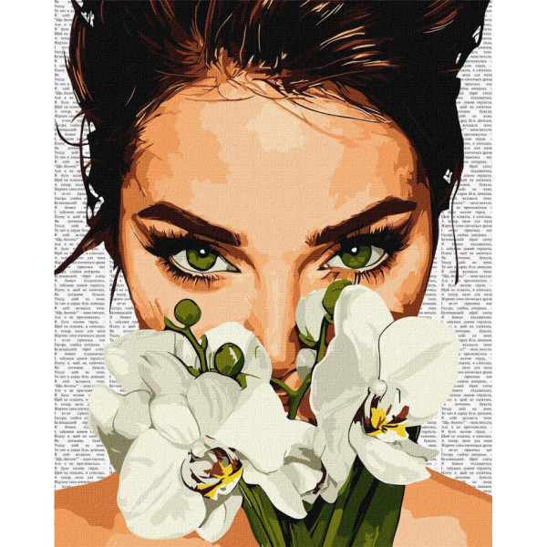 Картина за номерами "Барвиста поезія: Орхідея" ©art_selena_ua KHO8596 40х50 см