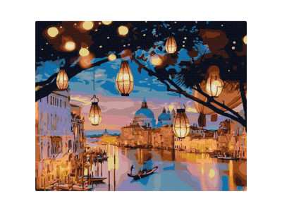 Картина за номерами "Нічні вогні Венеції" BS52867 40х50см