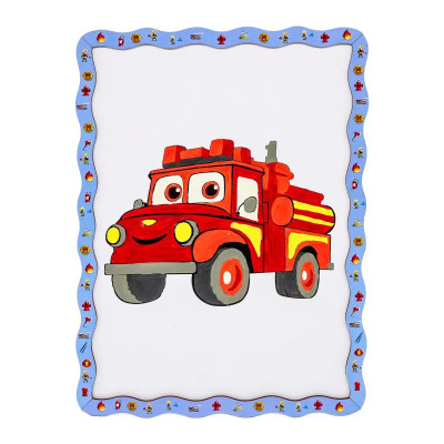 Дитячий набір для розпису по дереву "Пожежна машина" Puz-22954 формат А4
