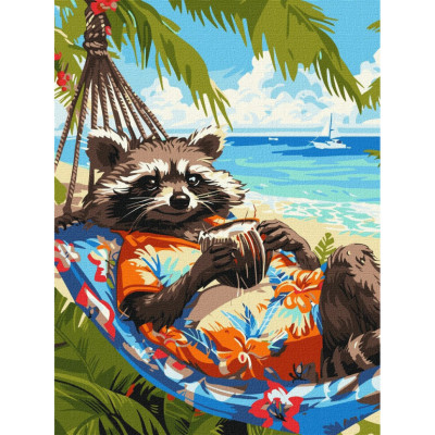 Картина за номерами "Тропічний відпочинок" ©art_selena_ua KHO6652 30х40 см