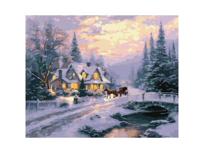 Картина за номерами "Новорічний спокій" KHO6419 40х50 см