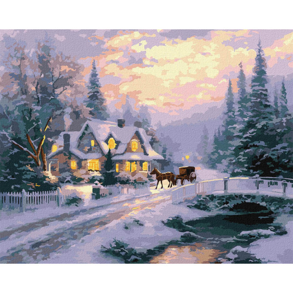 Картина за номерами "Новорічний спокій" KHO6419 40х50 см