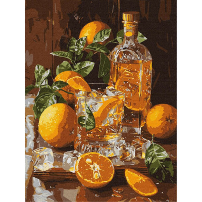 Картина за номерами "Апельсиновий вечір" ©art_selena_ua KHO5754 30х40 см