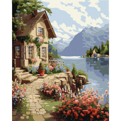 Картина за номерами "Будиночок садівниці" ©art_selena_ua  KHO6326 40х50 см Ідейка
