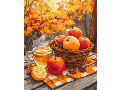 Картина за номерами "Яблука з корицею" BS54181 40х50 см