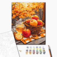 Картина за номерами "Яблука з корицею" BS54181 40х50 см
